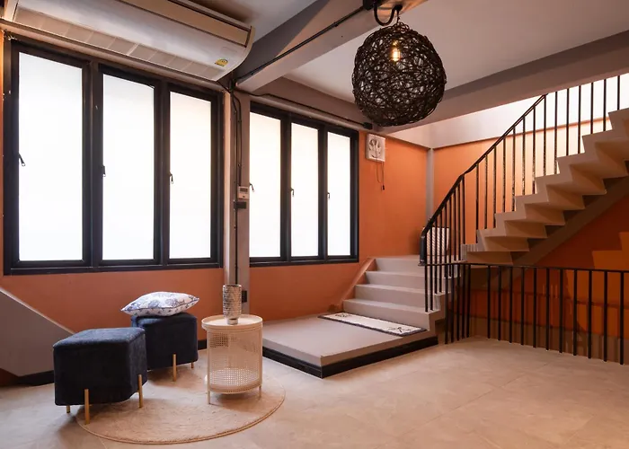 35m²thonglor Kingbed/balcony/wifi500mbs/laundry Проживание в семье *