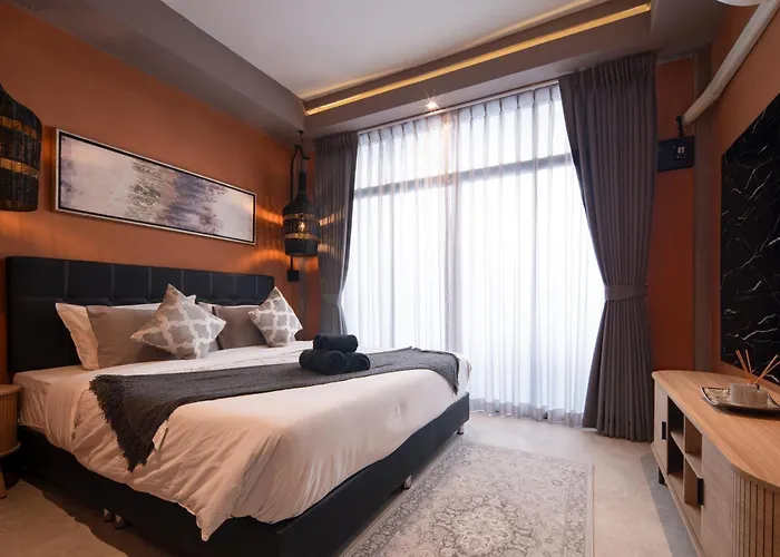 35m²thonglor Kingbed/balcony/wifi500mbs/laundry Privat bolig Bangkok