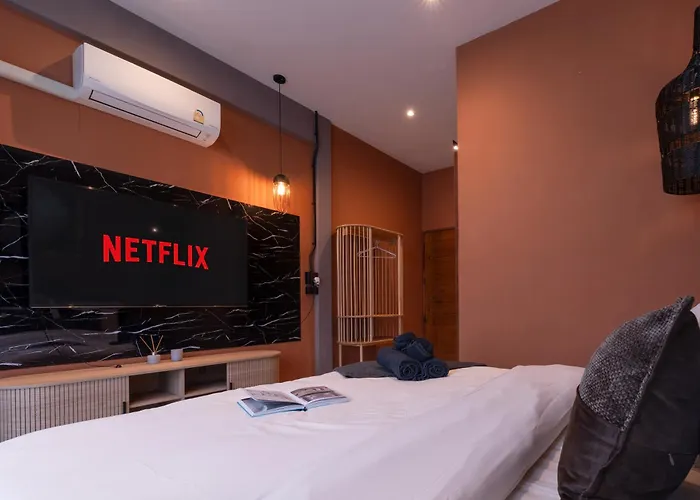 35m²thonglor Kingbed/balcony/wifi500mbs/laundry Privat bolig Bangkok